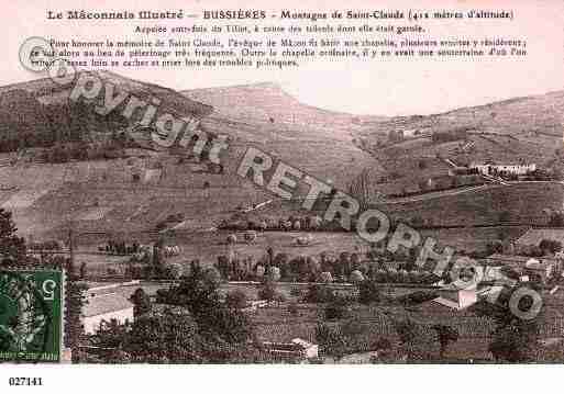 Ville de BUSSIERES, carte postale ancienne