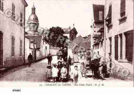 Ville de CHALONSURSAONE, carte postale ancienne