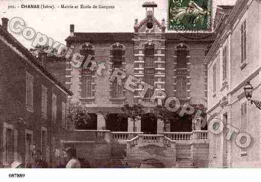 Ville de CHANAS, carte postale ancienne