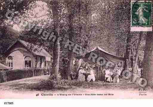 Ville de CHAVILLE, carte postale ancienne