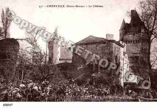 Ville de CHERVEUX, carte postale ancienne