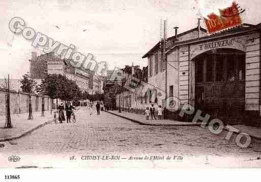 Ville de CHOISYLEROI, carte postale ancienne