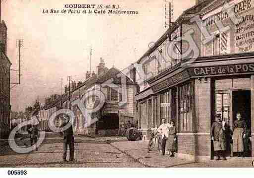 Ville de COUBERT, carte postale ancienne