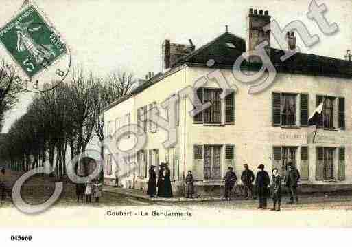 Ville de COUBERT, carte postale ancienne