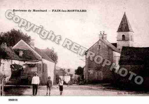 Ville de FAINLESMONTBARD, carte postale ancienne