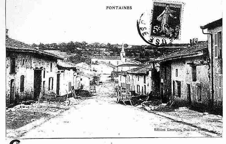 Ville de FONTAINESTCLAIR, carte postale ancienne