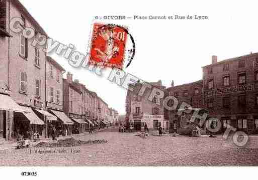 Ville de GIVORS, carte postale ancienne