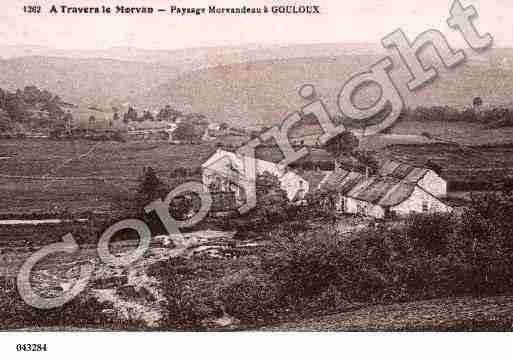 Ville de GOULOUX, carte postale ancienne