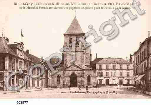 Ville de LAGNYSURMARNE, carte postale ancienne