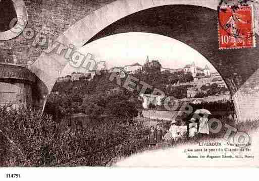 Ville de LIVERDUN, carte postale ancienne