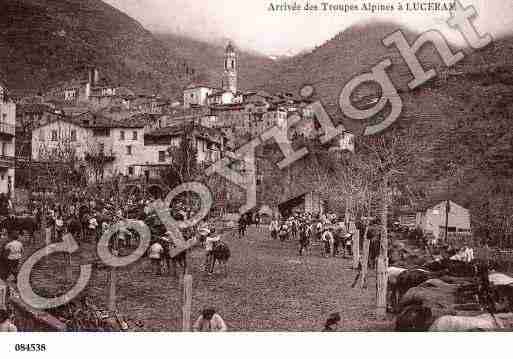 Ville de LUCERAM, carte postale ancienne