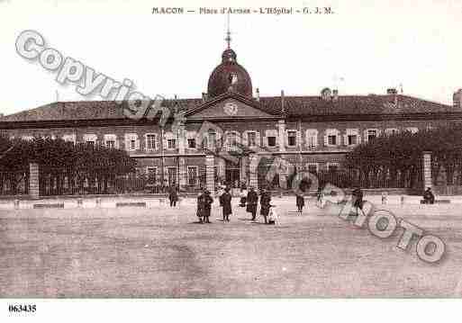 Ville de MACON, carte postale ancienne