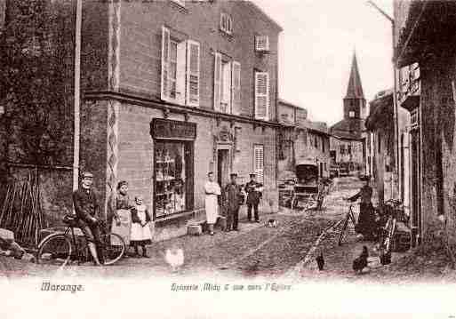 Ville de MARANGESILVANGE, carte postale ancienne