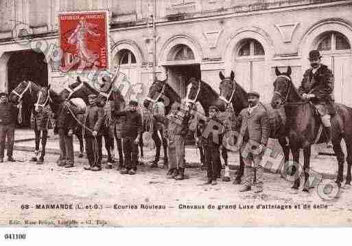 Ville de MARMANDE, carte postale ancienne