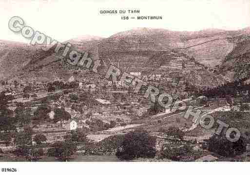 Ville de MONTBRUN, carte postale ancienne