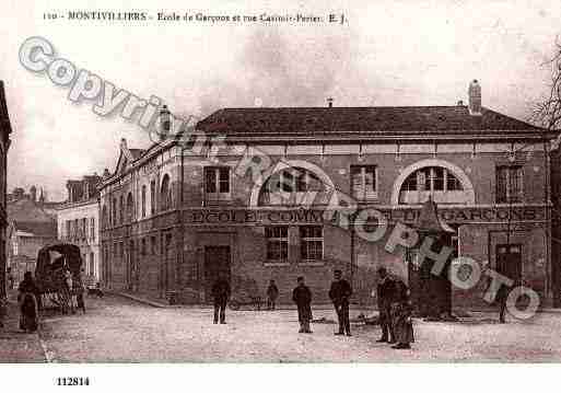 Ville de MONTIVILLIERS, carte postale ancienne