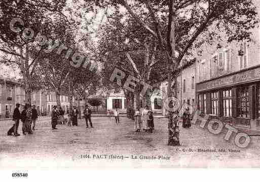 Ville de PACT, carte postale ancienne