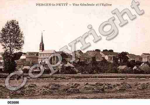 Ville de PERCEYLEPETIT, carte postale ancienne