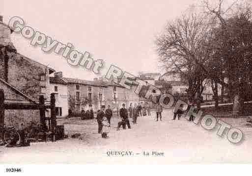 Ville de QUINCAY, carte postale ancienne