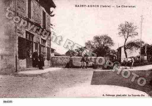 Ville de SAINTAGNINSURBION, carte postale ancienne