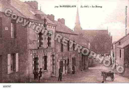 Ville de SAINTHERBLAIN, carte postale ancienne