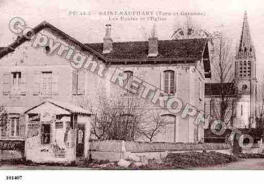 Ville de SAINTNAUPHARY, carte postale ancienne