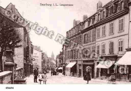 Ville de SARREBOURG, carte postale ancienne