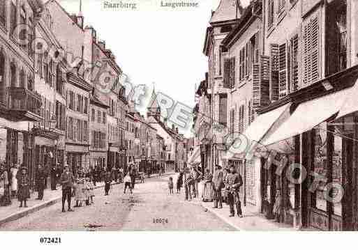 Ville de SARREBOURG, carte postale ancienne