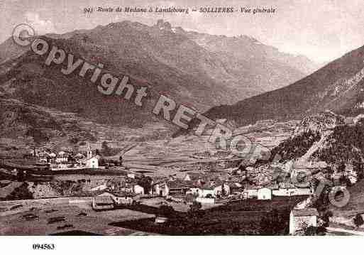 Ville de SOLLIERESSARDIERES, carte postale ancienne