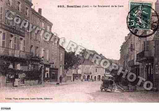 Ville de SOUILLAC, carte postale ancienne