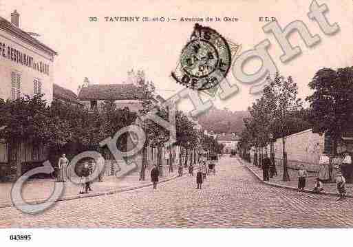 Ville de TAVERNY, carte postale ancienne