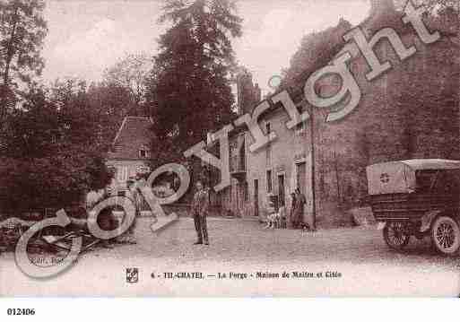 Ville de TILCHATEL, carte postale ancienne