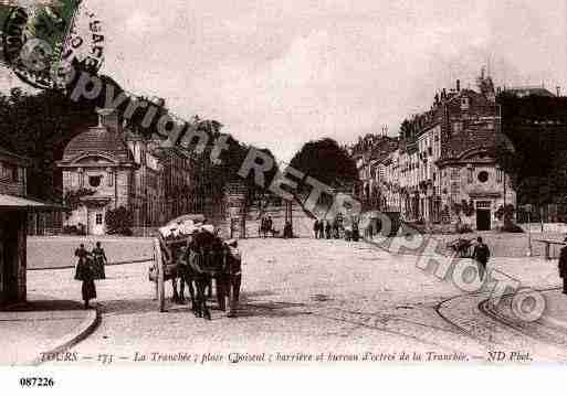 Ville de TOURS, carte postale ancienne