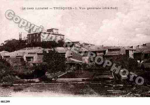 Ville de TRESQUES, carte postale ancienne