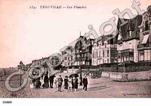 Ville de TROUVILLESURMER, carte postale ancienne