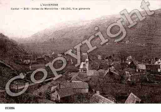 Ville de VELZIC, carte postale ancienne