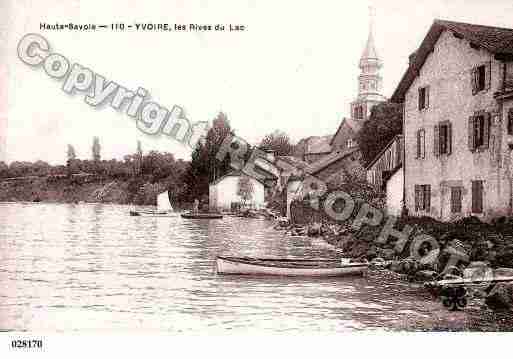 Ville de YVOIRE, carte postale ancienne