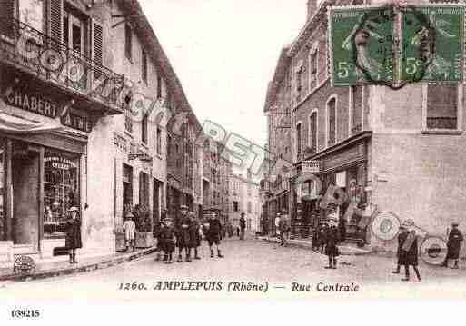 Ville de AMPLEPUIS, carte postale ancienne