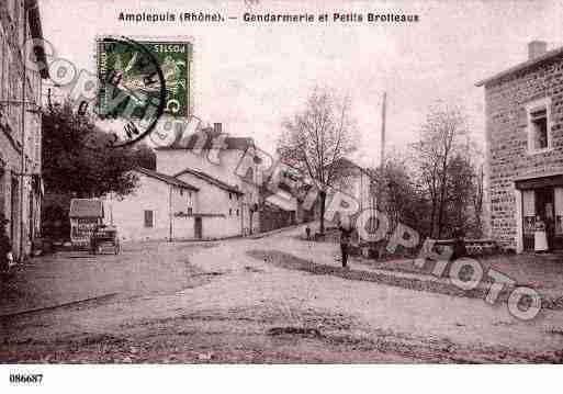 Ville de AMPLEPUIS, carte postale ancienne