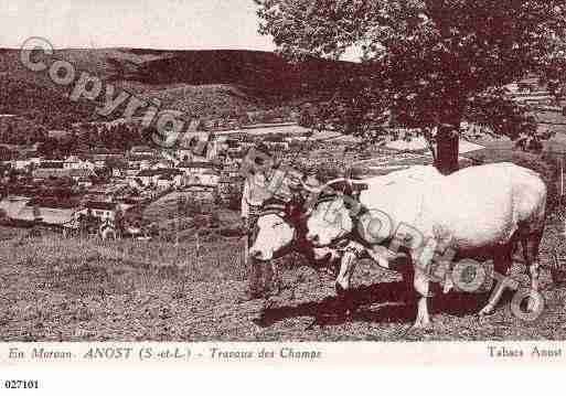 Ville de ANOST, carte postale ancienne