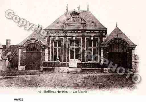 Ville de BAILLEAULEPIN, carte postale ancienne