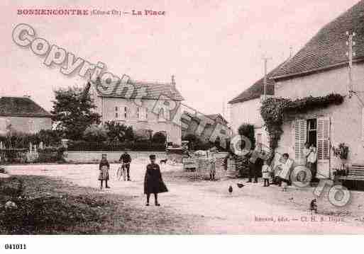 Ville de BONNENCONTRE, carte postale ancienne