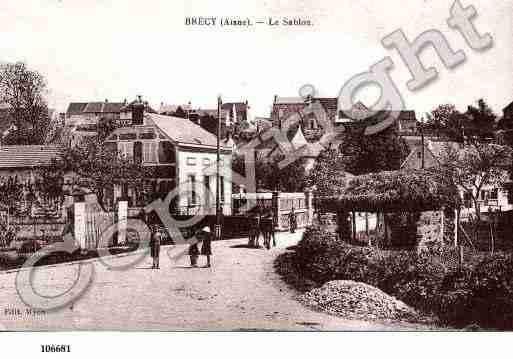 Ville de BRECY, carte postale ancienne