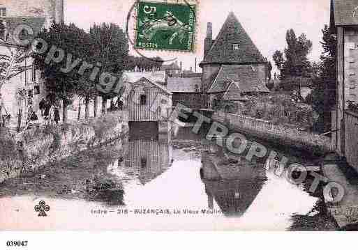 Ville de BUZANCAIS, carte postale ancienne