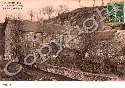 Ville de CEAUCE, carte postale ancienne