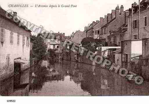 Ville de CHAROLLES, carte postale ancienne