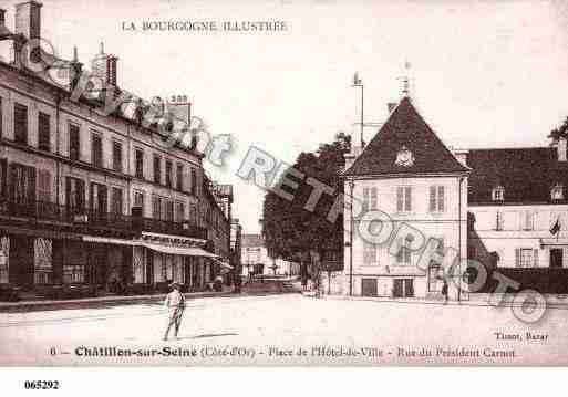 Ville de CHATILLONSURSEINE, carte postale ancienne