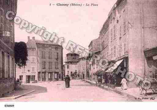 Ville de CHESSY, carte postale ancienne