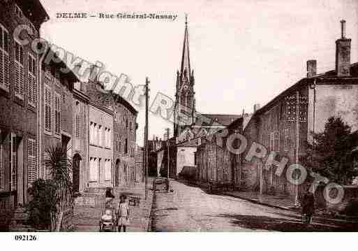 Ville de DELME, carte postale ancienne