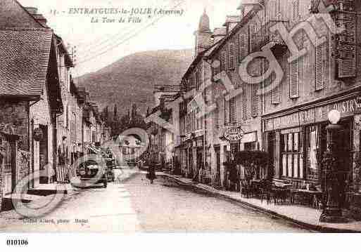 Ville de ENTRAYGUESsurTRUYERE, carte postale ancienne